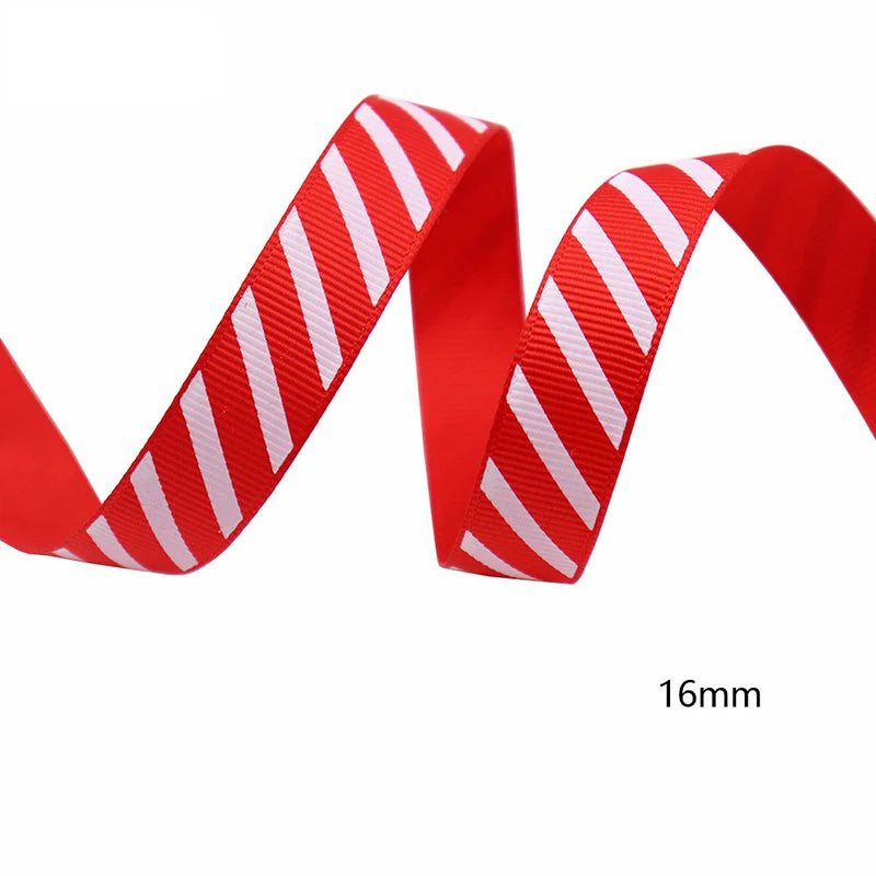 Diagonaal gestreept lint, 9 meter