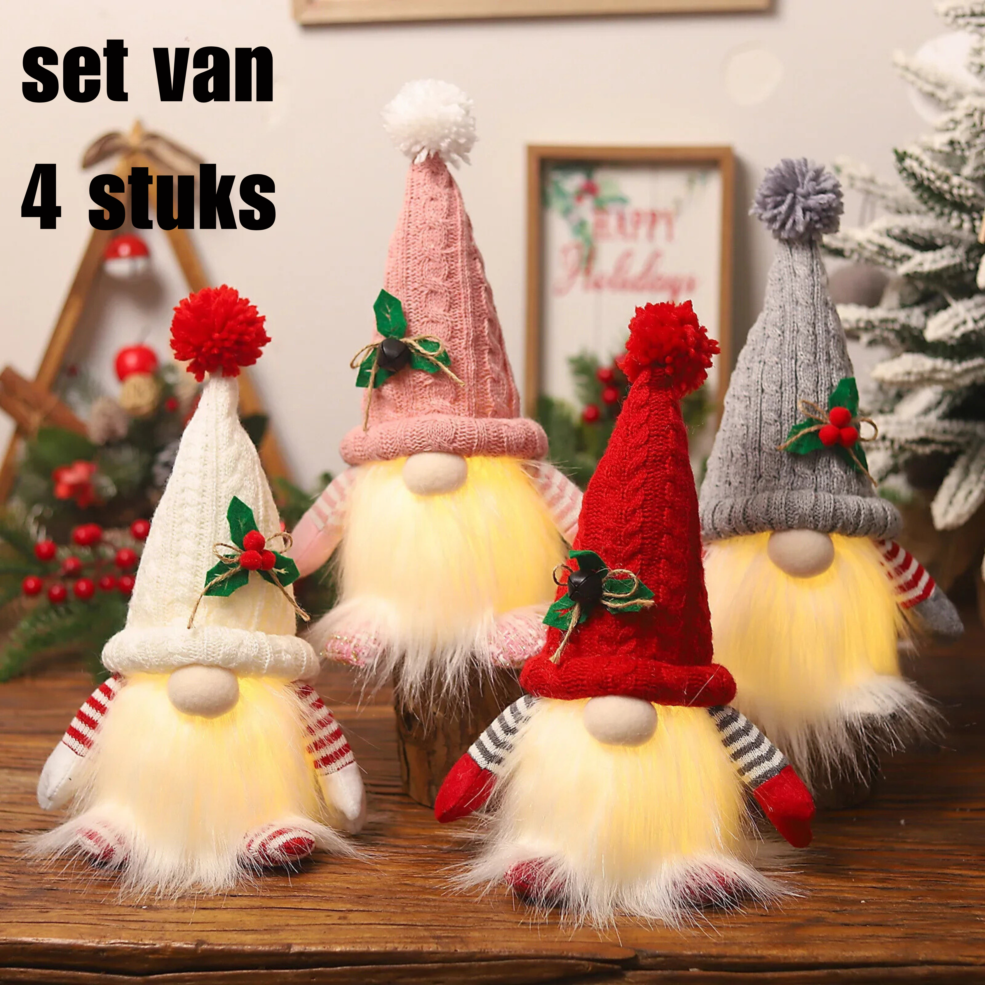 Kerst Kabouter met Led Verlichting