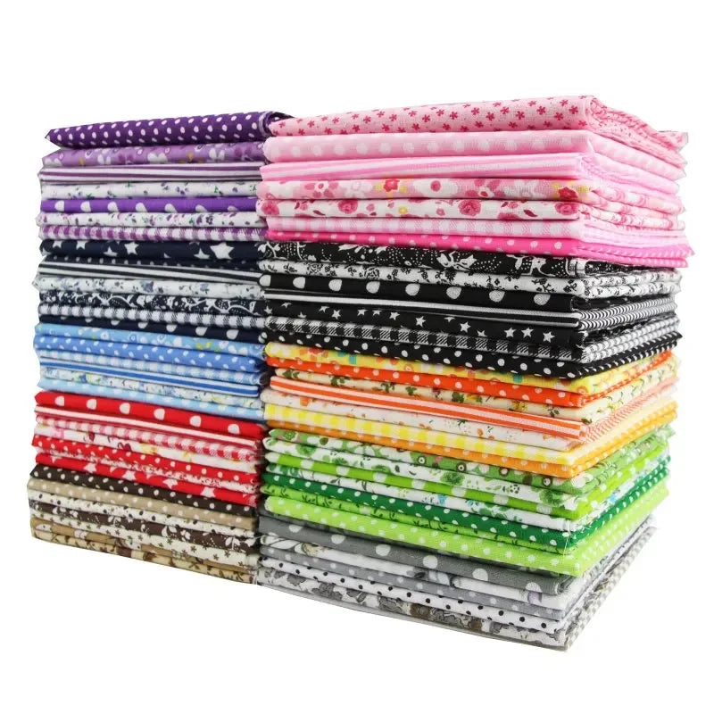 Quilting Stoffen Set (7 Stuks - 25 x 25 cm)